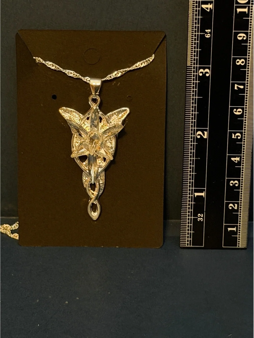 Lord of the rings Arwen's Evenstar pendant Charm Necklace-Elven Cosplay